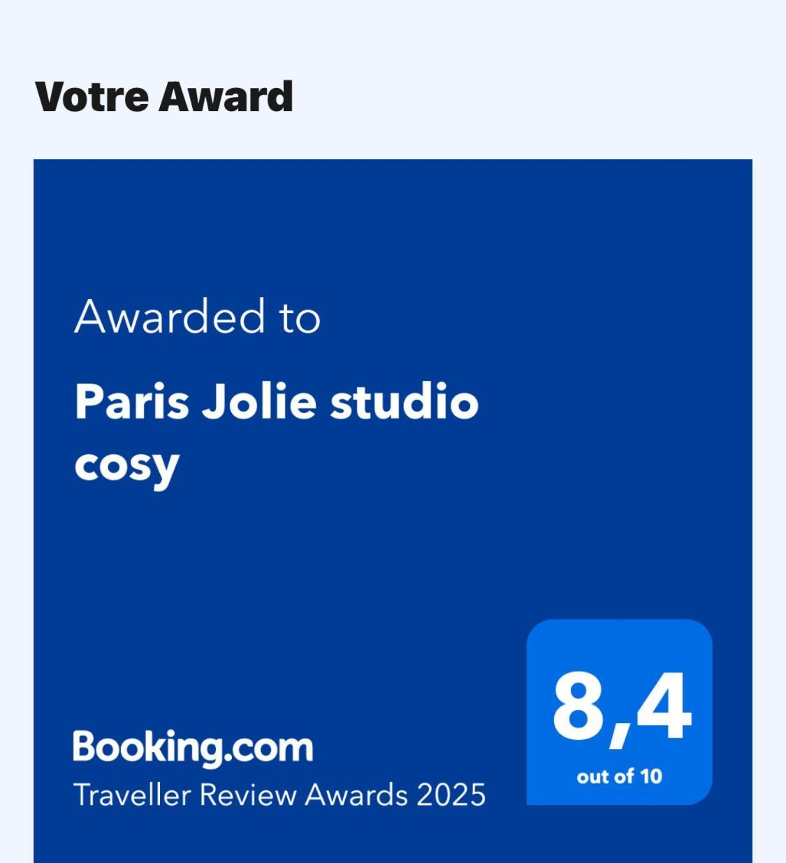 Paris Jolie Studio Cosy Exterior photo